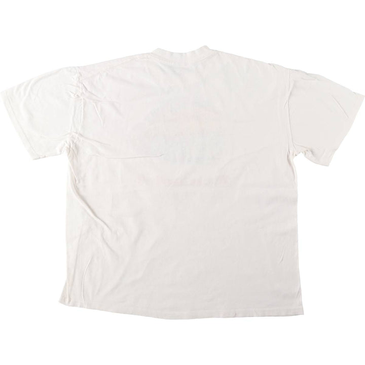 80s-90'S Stedman HI CRU Print T-Shirt, Made in USA, Men's XL equivalent, Vintage cotton white type Vintage Second Hand
