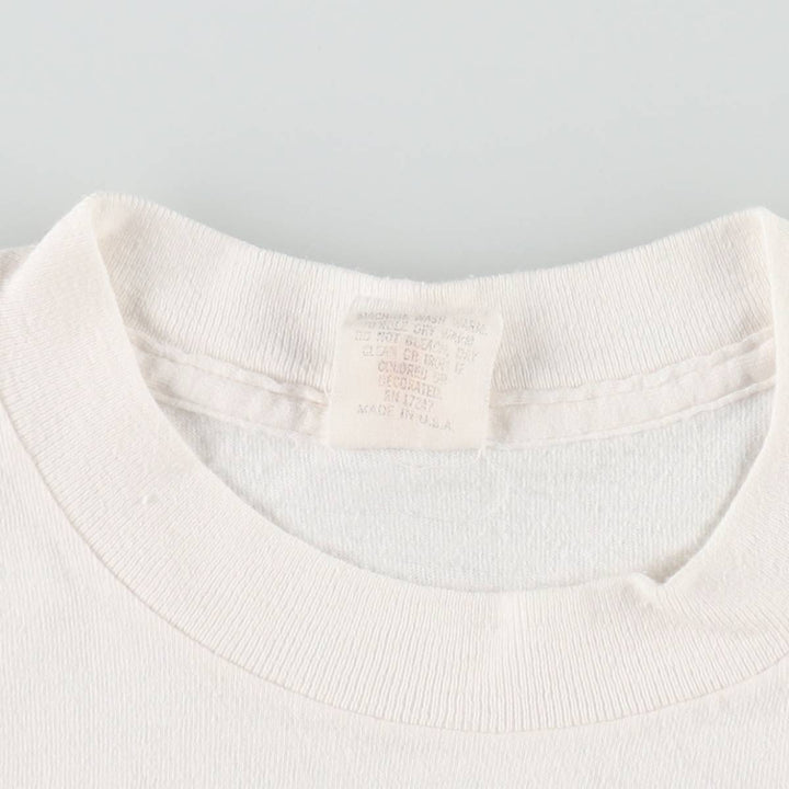 80s-90'S Stedman HI CRU Print T-Shirt, Made in USA, Men's XL equivalent, Vintage cotton white type Vintage Second Hand