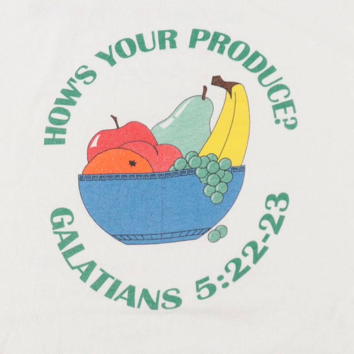 90'S ONEITA Message Print T-Shirt Men's XL Vintage cotton white type Vintage Second Hand