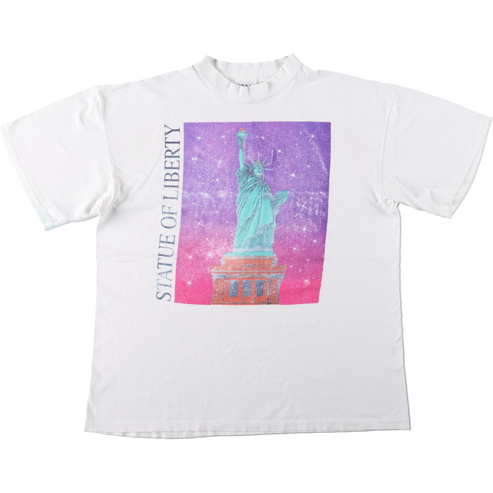 90'S SIGNAL SPORTS Souvenir T-shirt, Made in USA, Men's Size L (approx.), Vintage cotton white type Vintage Second Hand
