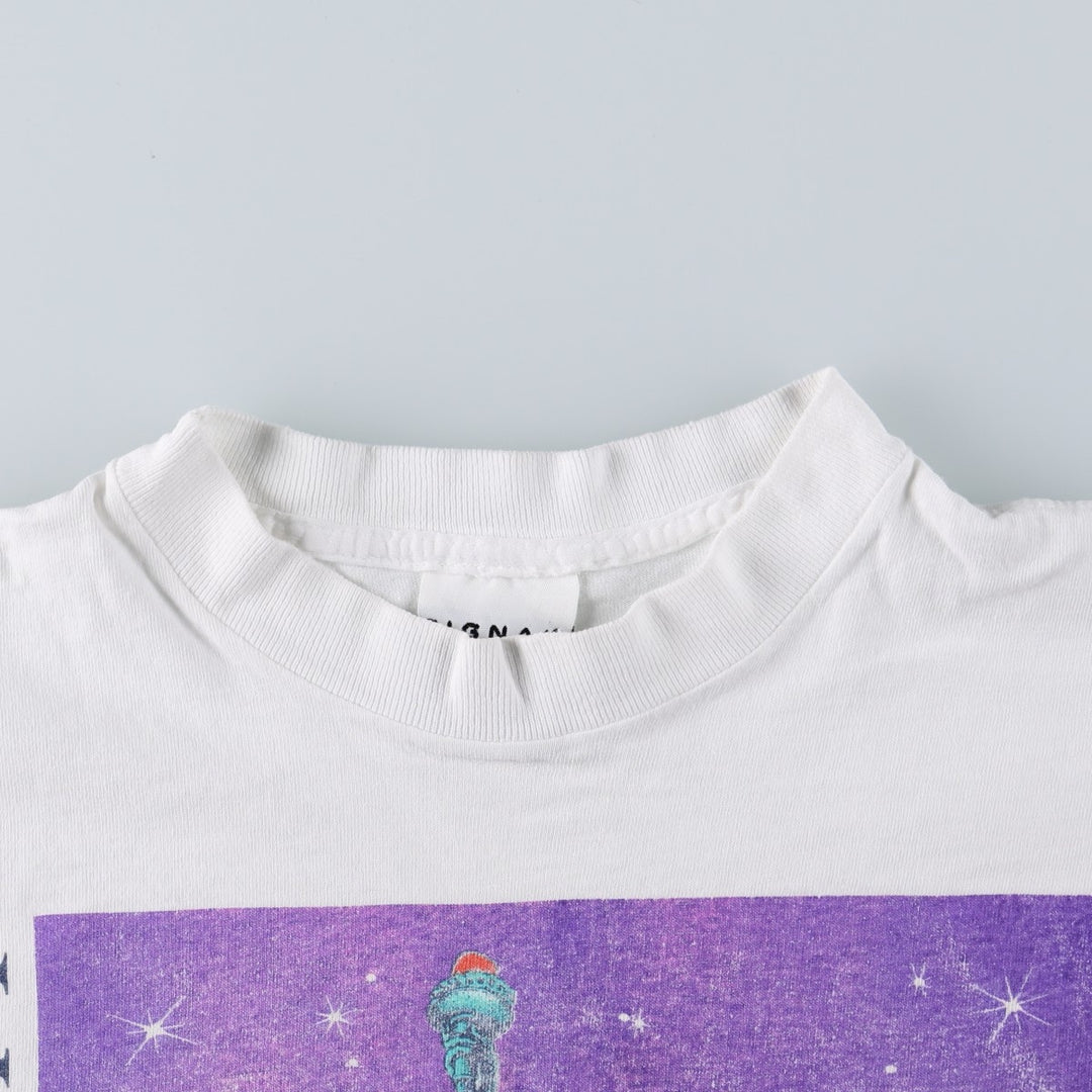90'S SIGNAL SPORTS Souvenir T-shirt, Made in USA, Men's Size L (approx.), Vintage cotton white type Vintage Second Hand