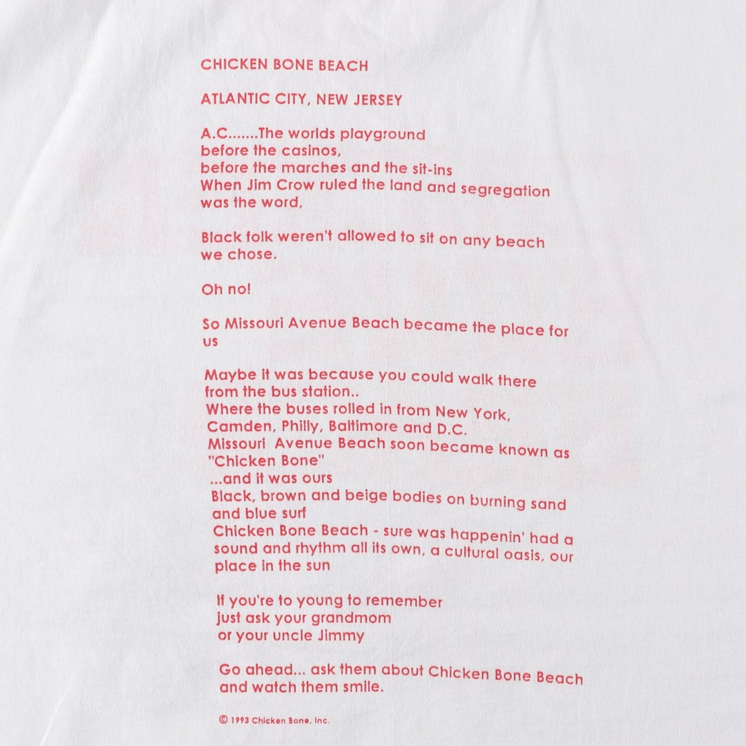90'S Hanes HEAVYWEIGHT 50 cotton white type Vintage Second Hand