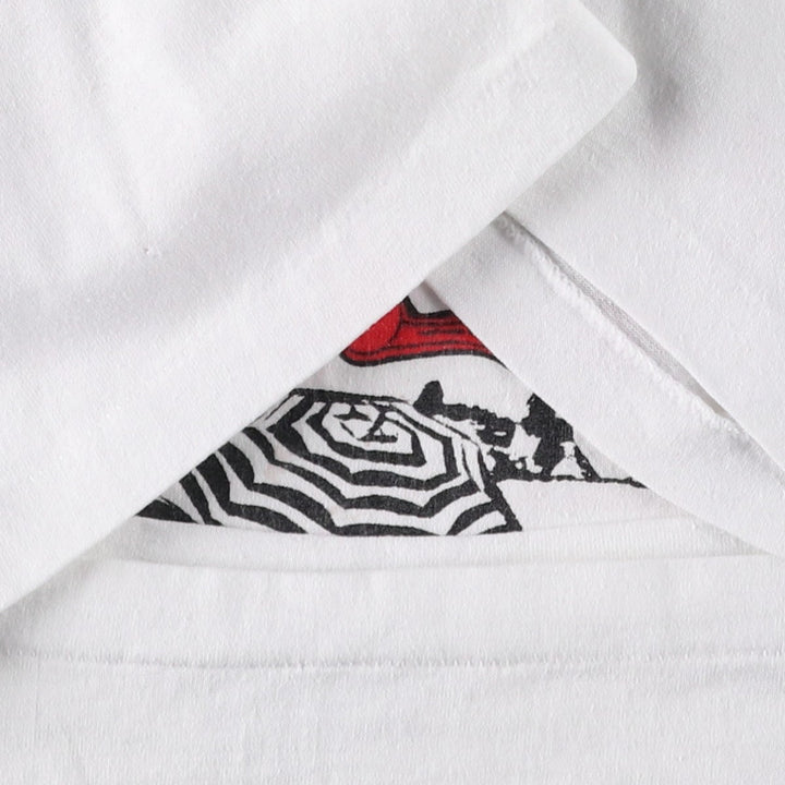 90'S Hanes HEAVYWEIGHT 50 cotton white type Vintage Second Hand
