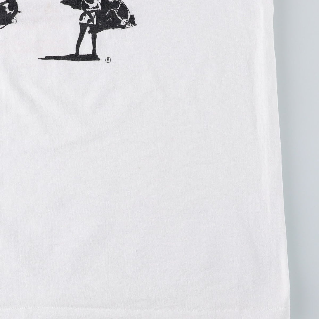90'S Hanes HEAVYWEIGHT 50 cotton white type Vintage Second Hand