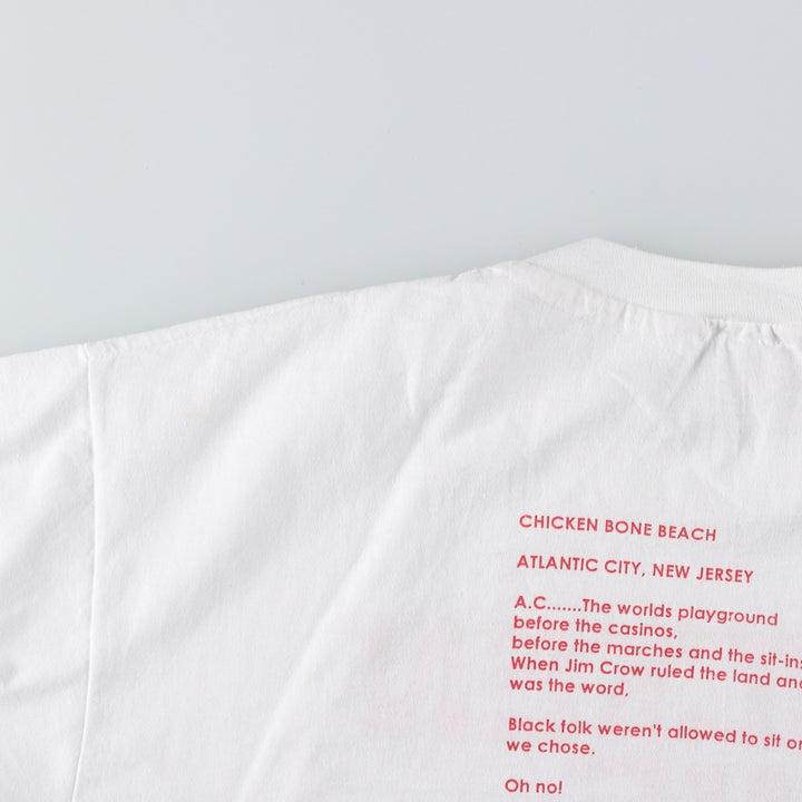 90'S Hanes HEAVYWEIGHT 50 cotton white type Vintage Second Hand