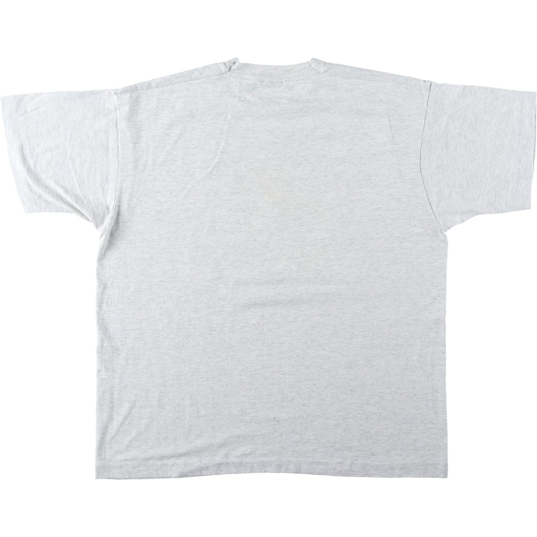 80's SCREEN STARS BEST Printed T-shirt Made in USA Men's XL Vintage cotton pale white type Vintage Second Hand