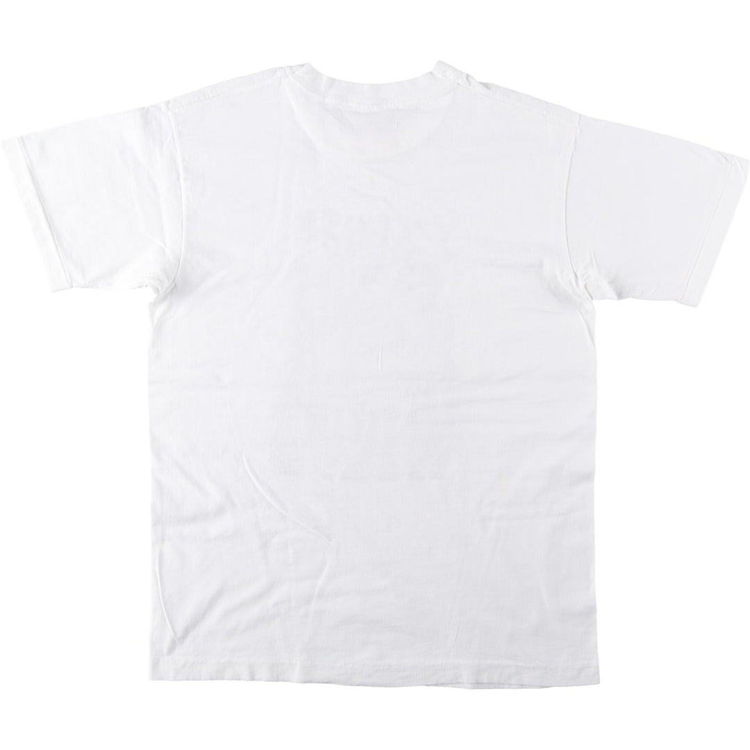 90'S Fruit of the Loom printed T-shirt, men's XL size, vintage cotton white type Vintage Second Hand
