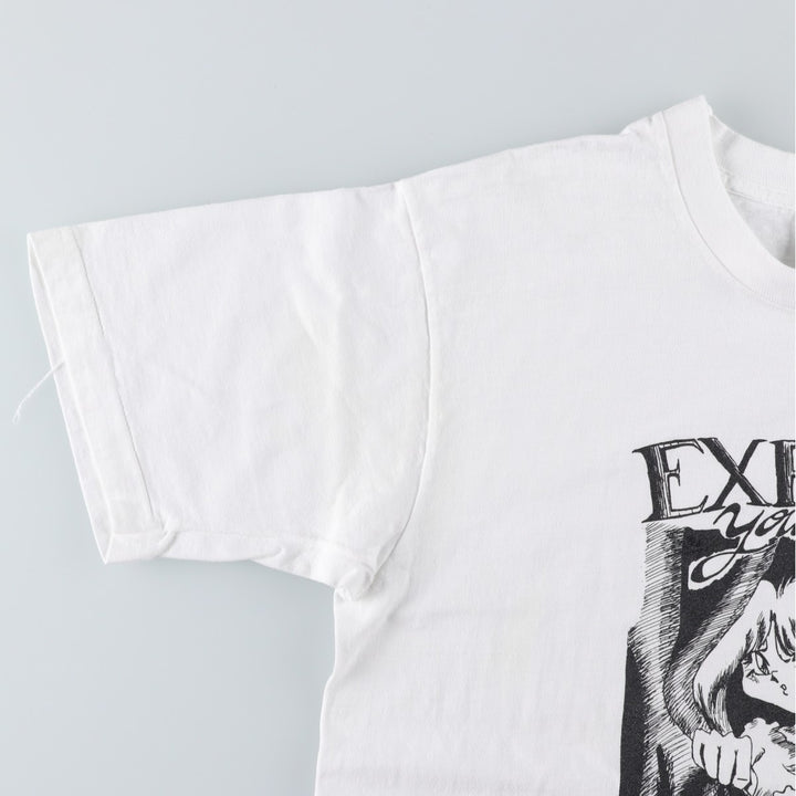 90'S Fruit of the Loom printed T-shirt, men's XL size, vintage cotton white type Vintage Second Hand