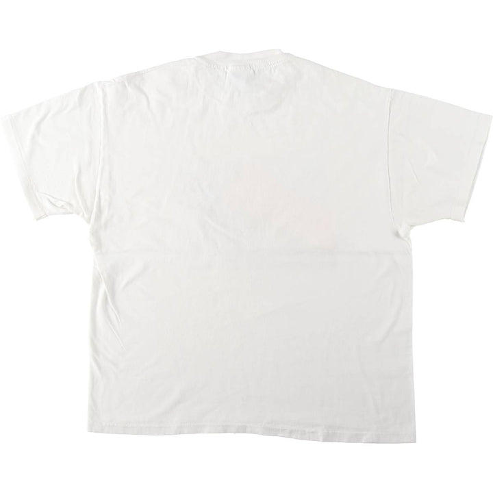 90'S Hanes BEEFY-T Printed T-shirt Made in USA Men's XL Vintage cotton white type Vintage Second Hand