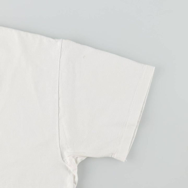 90'S Hanes BEEFY-T Printed T-shirt Made in USA Men's XL Vintage cotton white type Vintage Second Hand