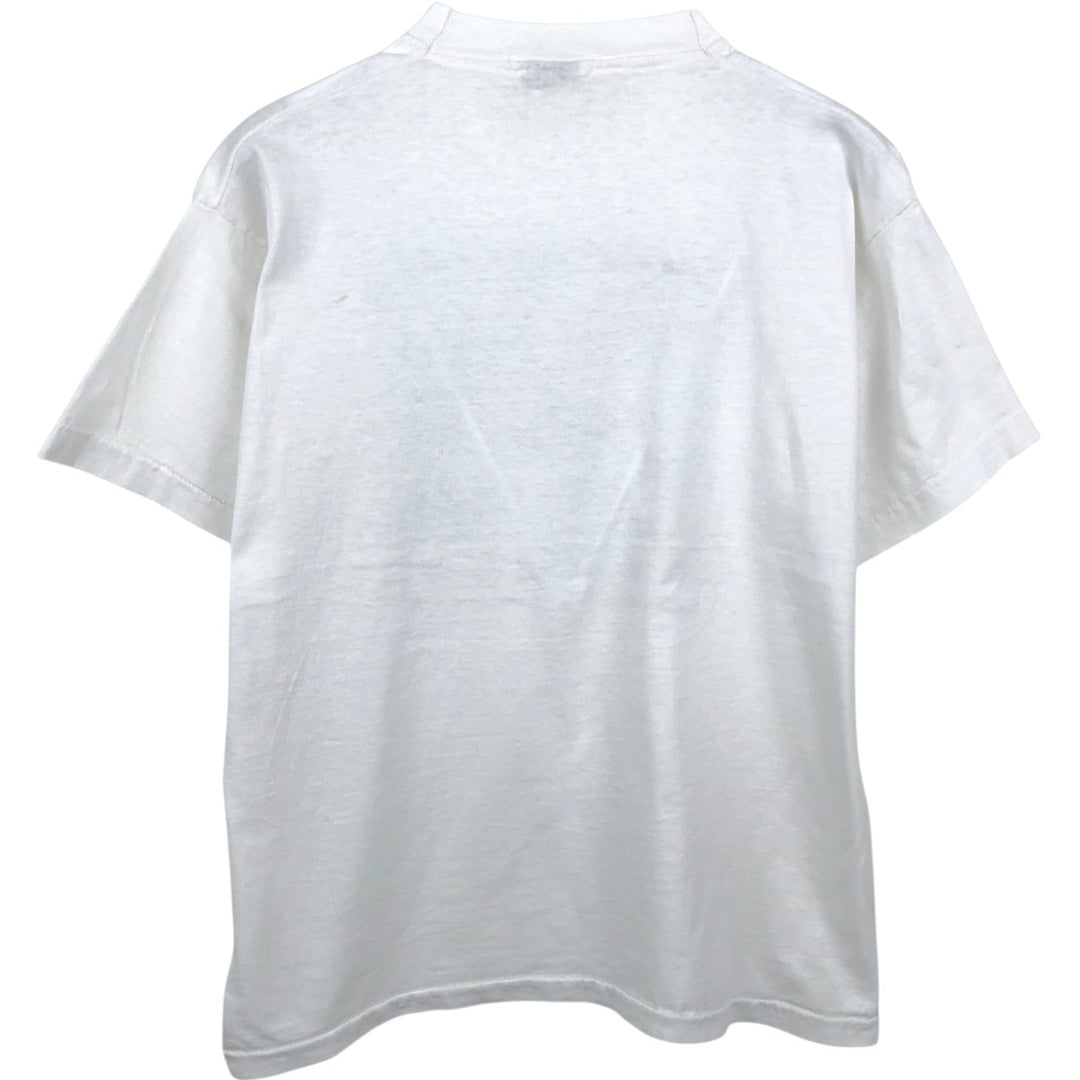 90'S SCREEN STARS Printed T-shirt Made in USA Men's XL Vintage cotton white type Vintage Second Hand