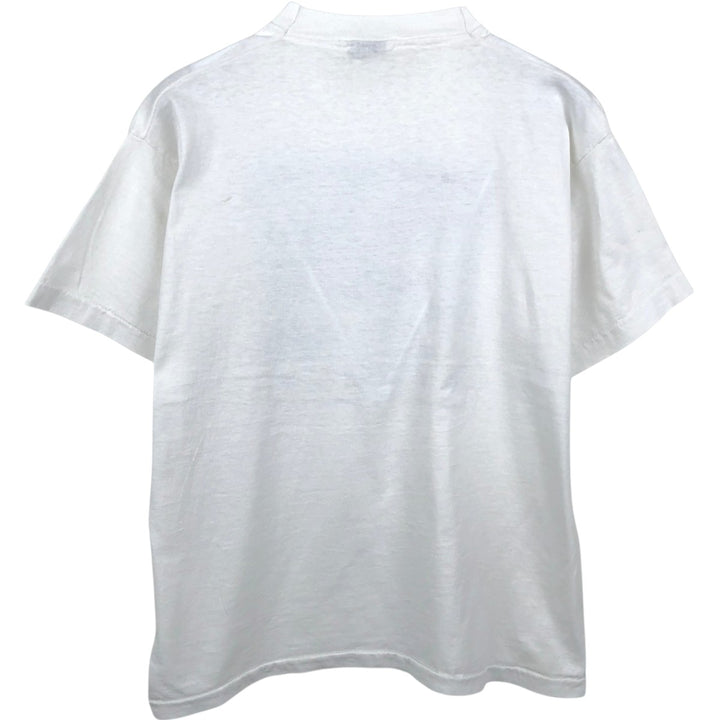 90'S SCREEN STARS Printed T-shirt Made in USA Men's XL Vintage cotton white type Vintage Second Hand