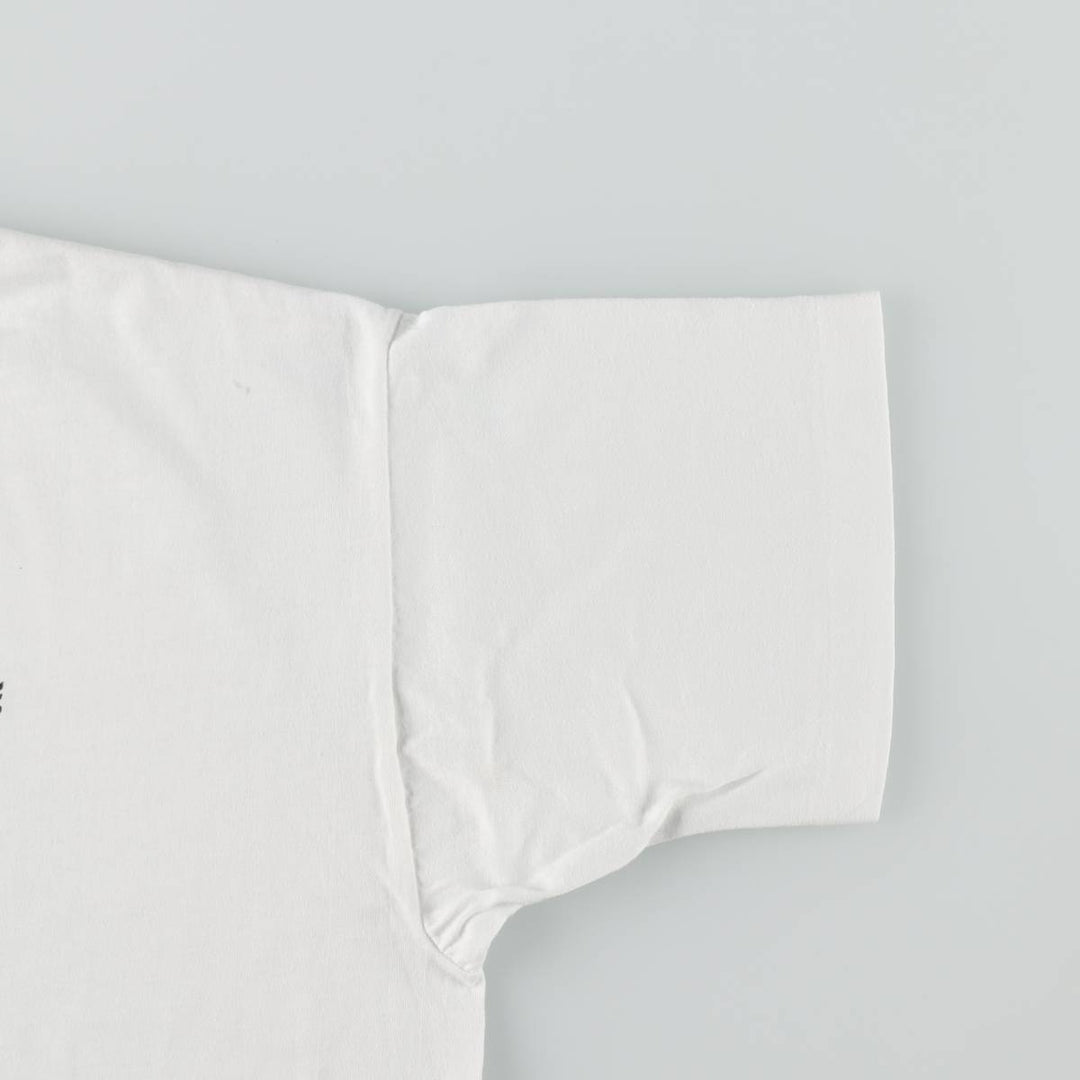 90'S Fruit of the Loom printed T-shirt, men's size L, vintage cotton white type Vintage Second Hand