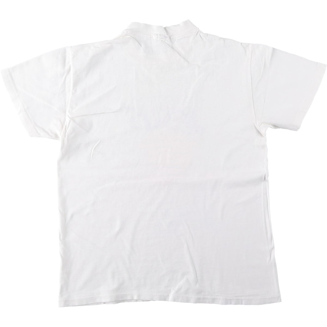 80'S JESUS CHRIST Message Print T-Shirt, Men's Size S (Equivalent), Vintage unclear white type Vintage Second Hand