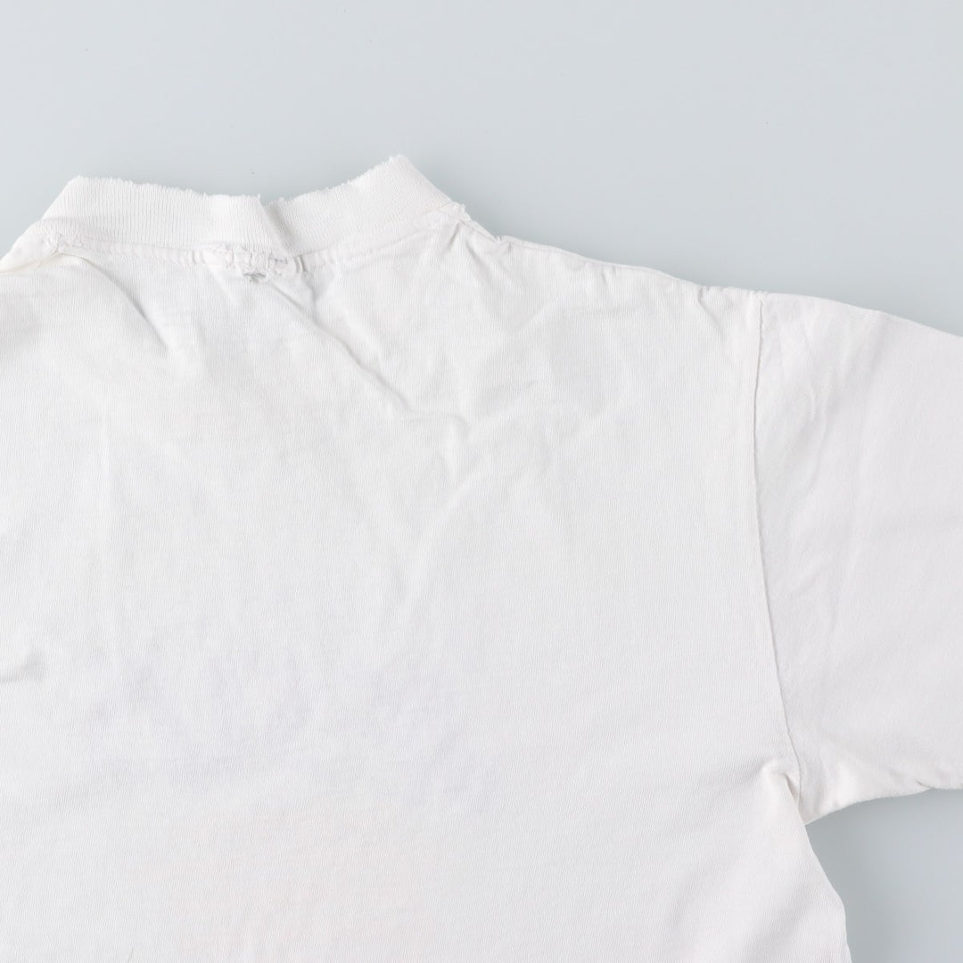 80'S JESUS CHRIST Message Print T-Shirt, Men's Size S (Equivalent), Vintage unclear white type Vintage Second Hand