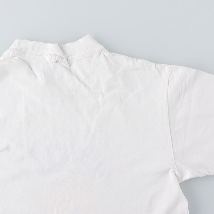 80'S JESUS CHRIST Message Print T-Shirt, Men's Size S (Equivalent), Vintage unclear white type Vintage Second Hand