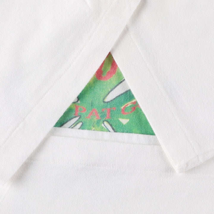 90'S Stafford Print T-Shirt, Made in USA, Men's Size XL (Equivalent), Vintage cotton white type Vintage Second Hand