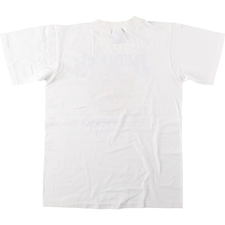 90'S ONEITA Print T-Shirt, Made in USA, Men's Size M (Equivalent), Vintage cotton white type Vintage Second Hand