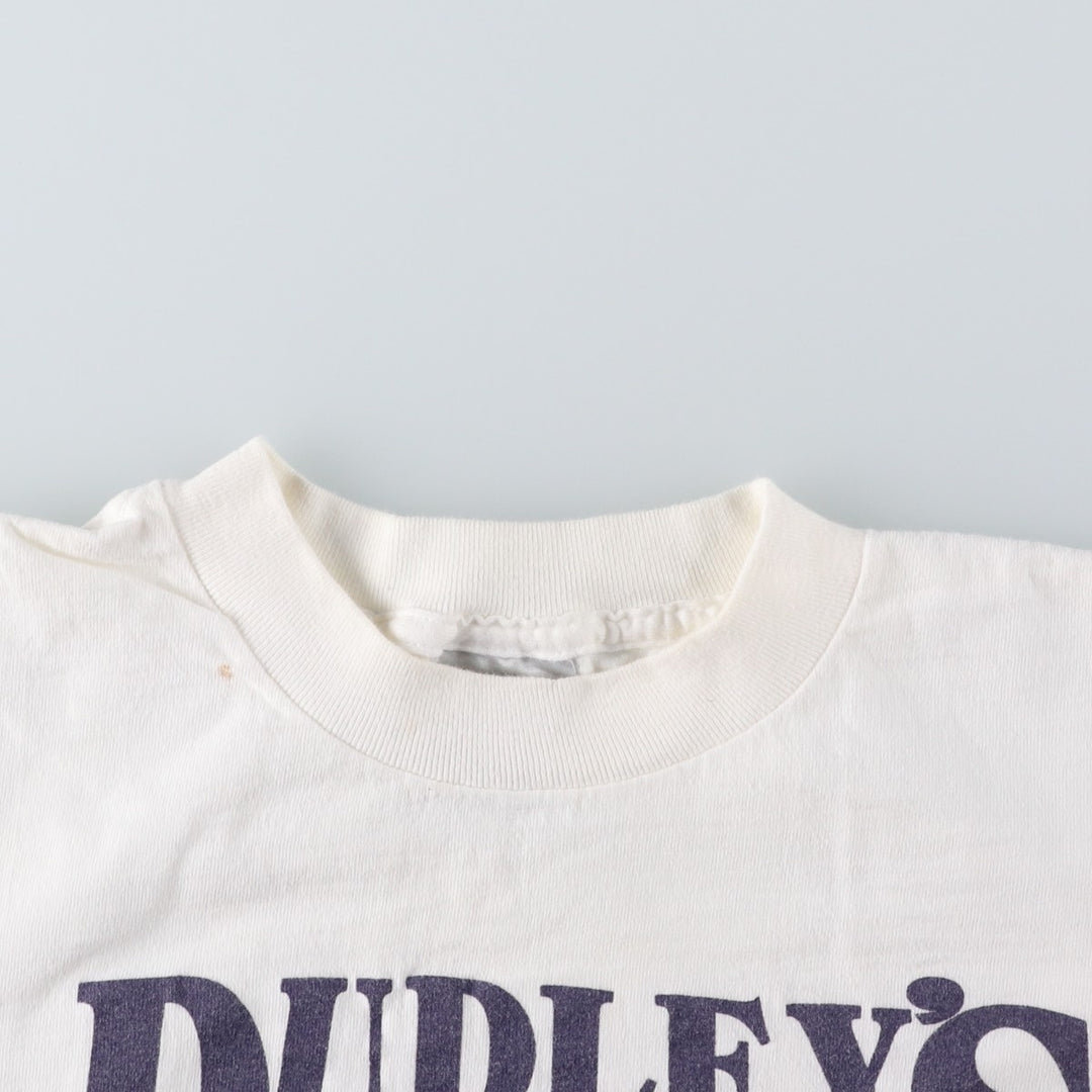 90'S ONEITA Print T-Shirt, Made in USA, Men's Size M (Equivalent), Vintage cotton white type Vintage Second Hand