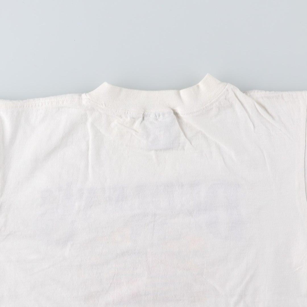 90'S ONEITA Print T-Shirt, Made in USA, Men's Size M (Equivalent), Vintage cotton white type Vintage Second Hand