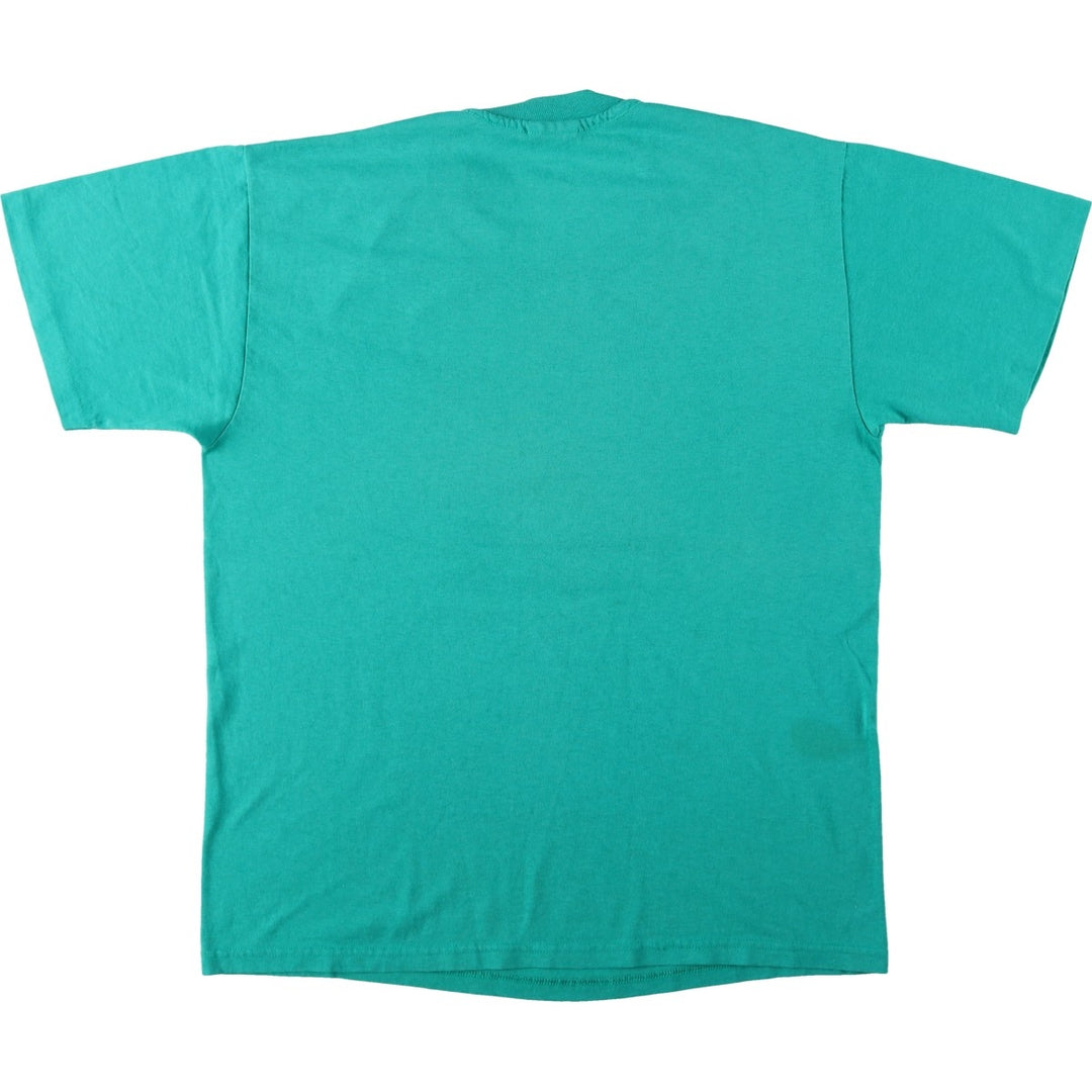 90'S Vintage Printed T-Shirt, Men's M Size unclear green type Vintage Second Hand