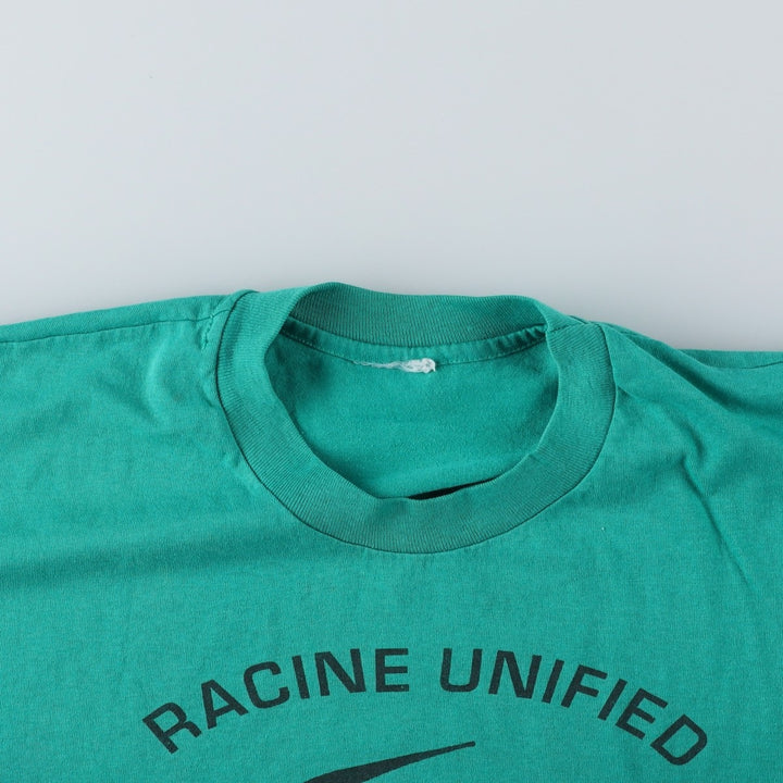 90'S Vintage Printed T-Shirt, Men's M Size unclear green type Vintage Second Hand