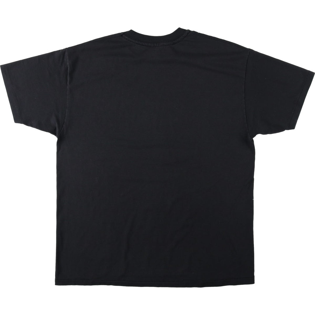 90'S Hanes HEAVYWEIGHT 50 cotton black type Vintage Second Hand