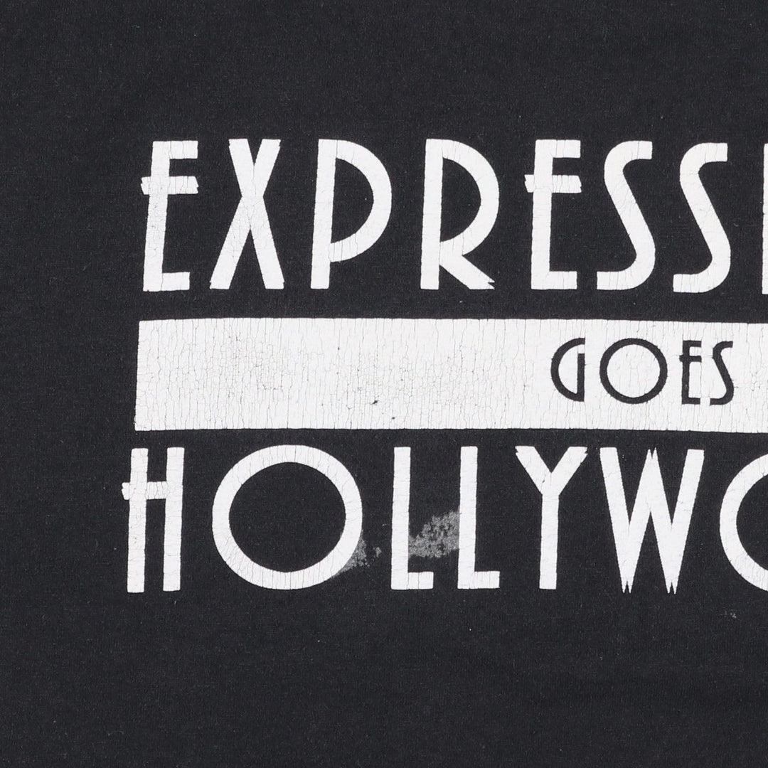 90'S Hanes HEAVYWEIGHT 50 cotton black type Vintage Second Hand