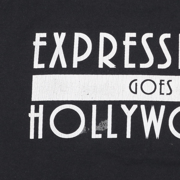 90'S Hanes HEAVYWEIGHT 50 cotton black type Vintage Second Hand