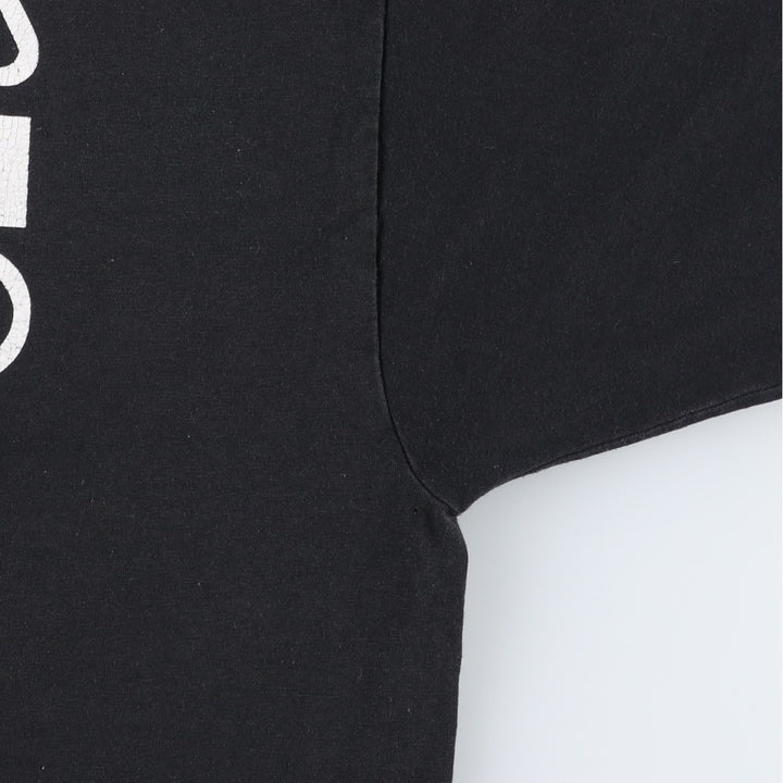 90'S Hanes HEAVYWEIGHT 50 cotton black type Vintage Second Hand