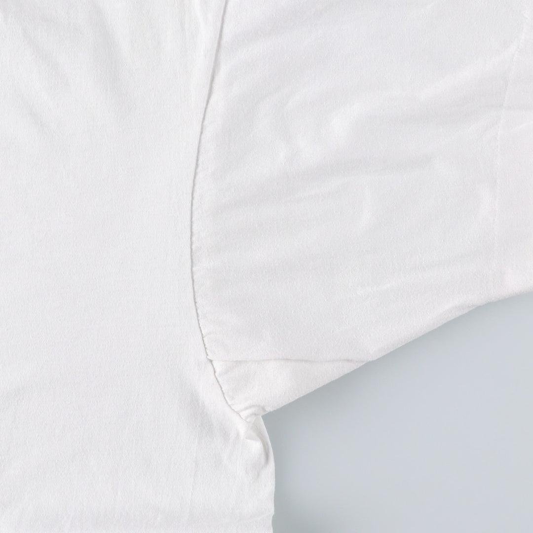 90'S Fruit of the Loom printed T-shirt, made in the USA, men's XL size, vintage cotton white type Vintage Second Hand
