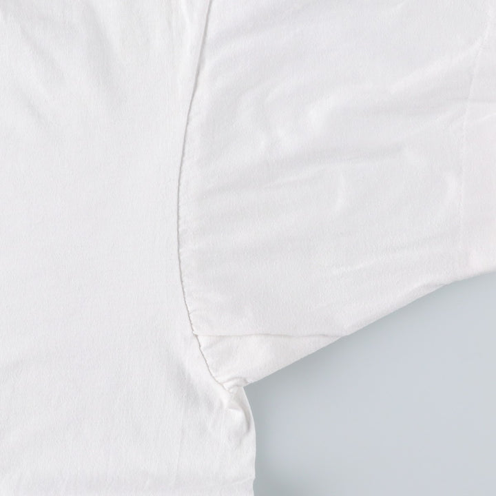 90'S Fruit of the Loom printed T-shirt, made in the USA, men's XL size, vintage cotton white type Vintage Second Hand