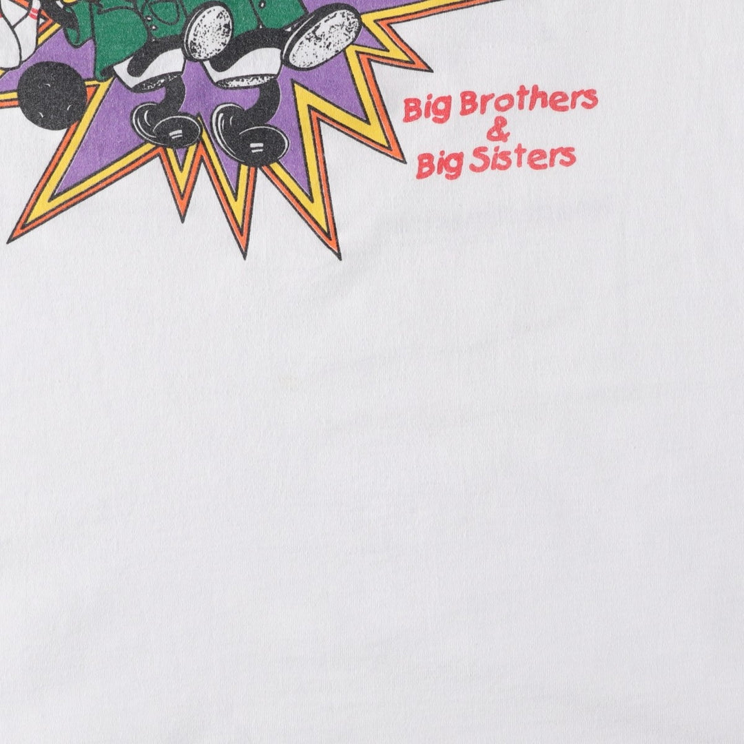 90'S Fruit of the Loom printed T-shirt, made in the USA, men's XL size, vintage cotton white type Vintage Second Hand