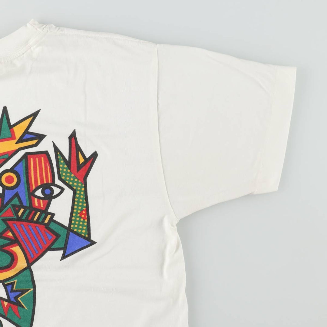 ~90'S Senor Frog's Art T-Shirt, Men's Size L (approx.), Vintage unclear white type Vintage Second Hand