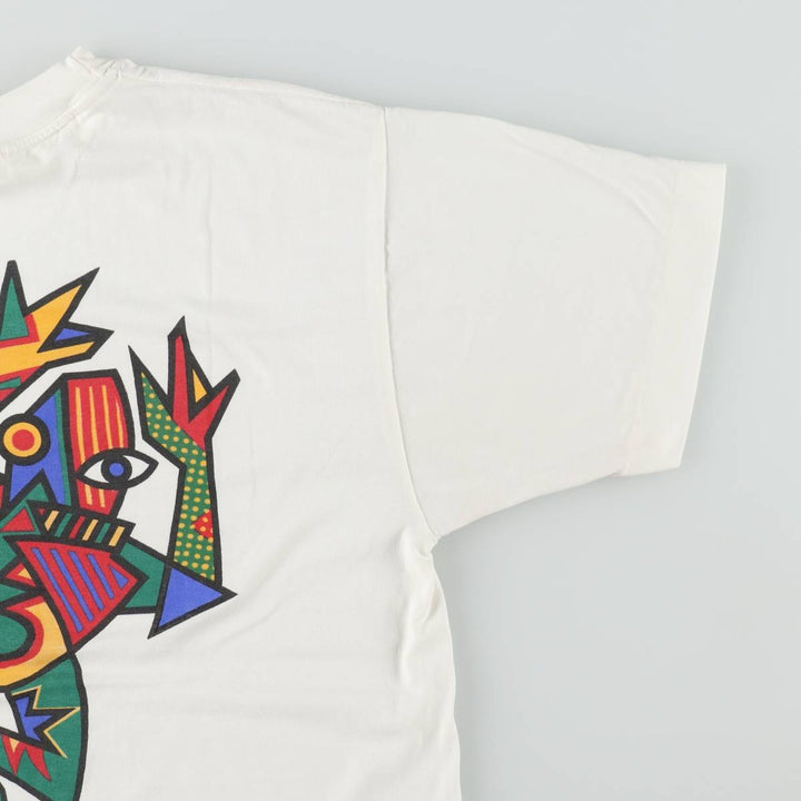 ~90'S Senor Frog's Art T-Shirt, Men's Size L (approx.), Vintage unclear white type Vintage Second Hand