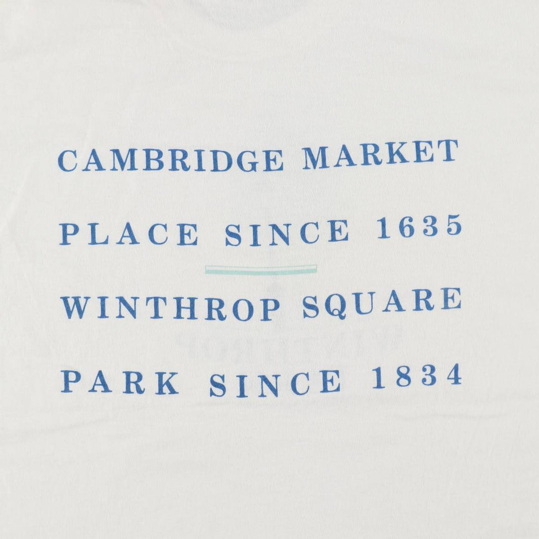 80'S Hanes THE PARK SHOP Print T-Shirt, Made in USA, Men's XL equivalent, Vintage cotton white type Vintage Second Hand