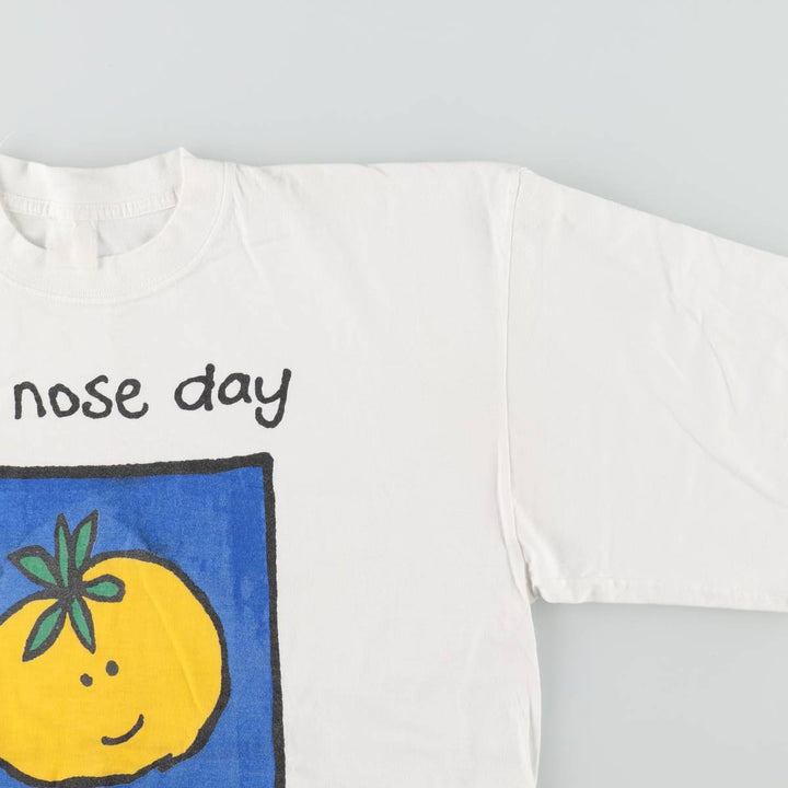 90'S Vintage Printed T-Shirt, Men's Size L unclear white type Vintage Second Hand