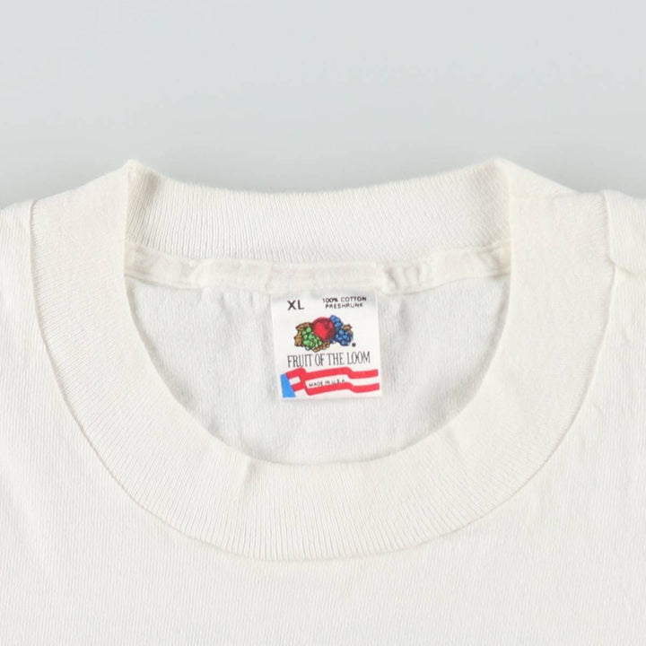 90'S Fruit of the Loom ANADARKO ALGERIA Print T-Shirt, Made in USA, Men's XL equivalent, Vintage cotton white type Vintage Second Hand