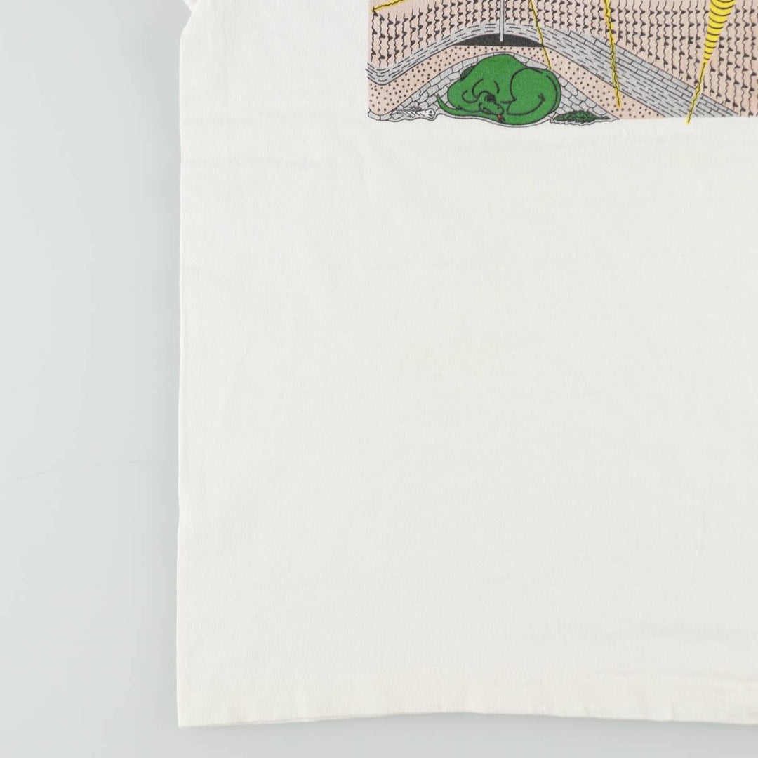 90'S Fruit of the Loom ANADARKO ALGERIA Print T-Shirt, Made in USA, Men's XL equivalent, Vintage cotton white type Vintage Second Hand