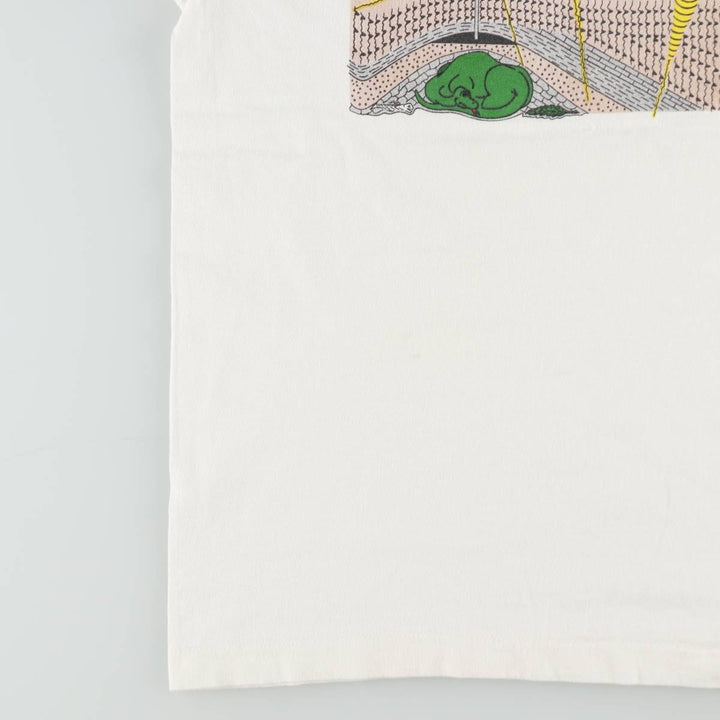90'S Fruit of the Loom ANADARKO ALGERIA Print T-Shirt, Made in USA, Men's XL equivalent, Vintage cotton white type Vintage Second Hand