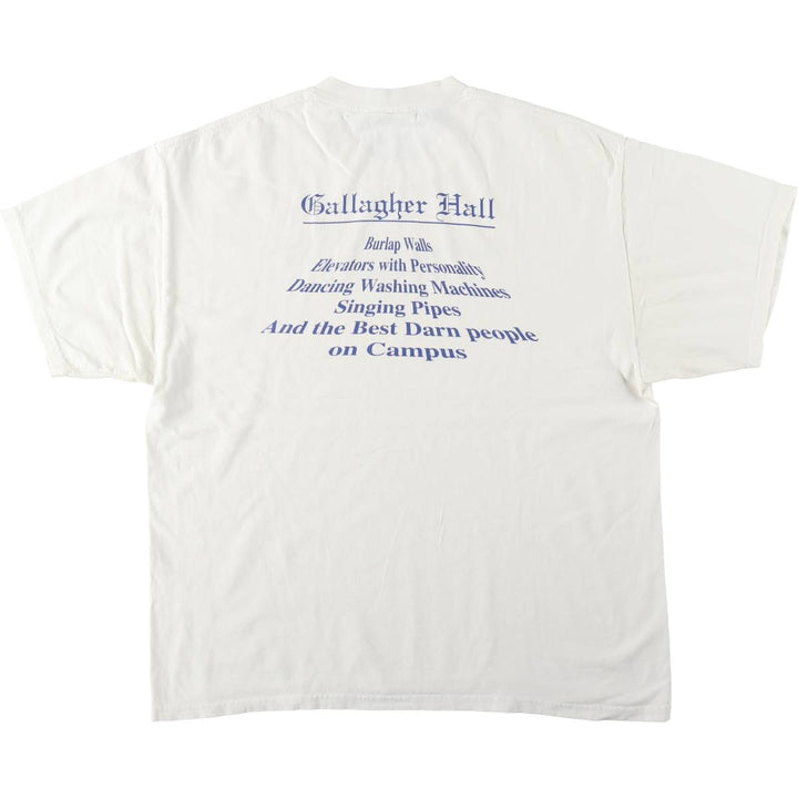 Lee TOTAL COTTON Print T-Shirt, Men's XL (approx.) cotton white type Vintage Second Hand