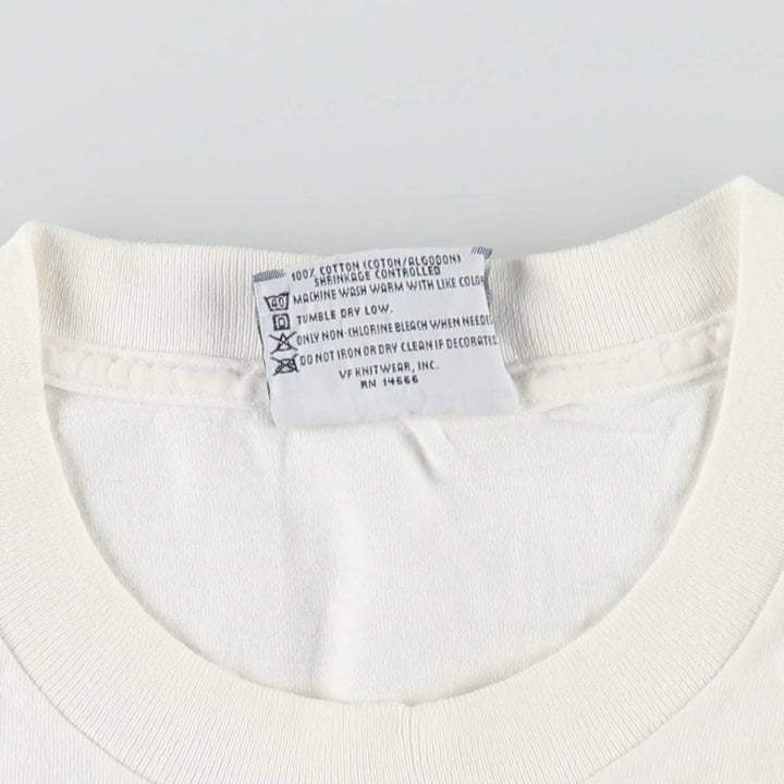 Lee TOTAL COTTON Print T-Shirt, Men's XL (approx.) cotton white type Vintage Second Hand