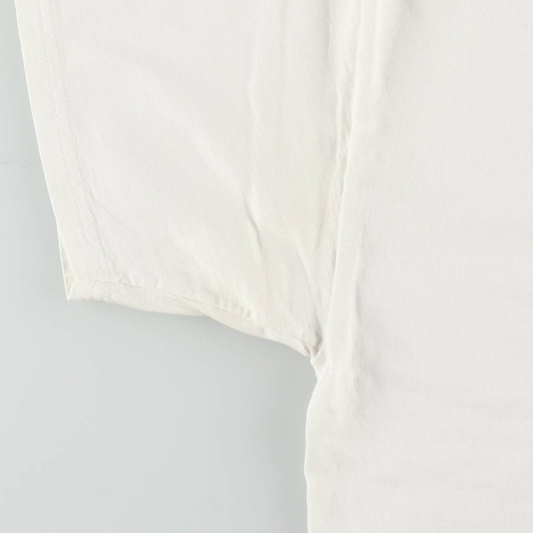 Lee TOTAL COTTON Print T-Shirt, Men's XL (approx.) cotton white type Vintage Second Hand