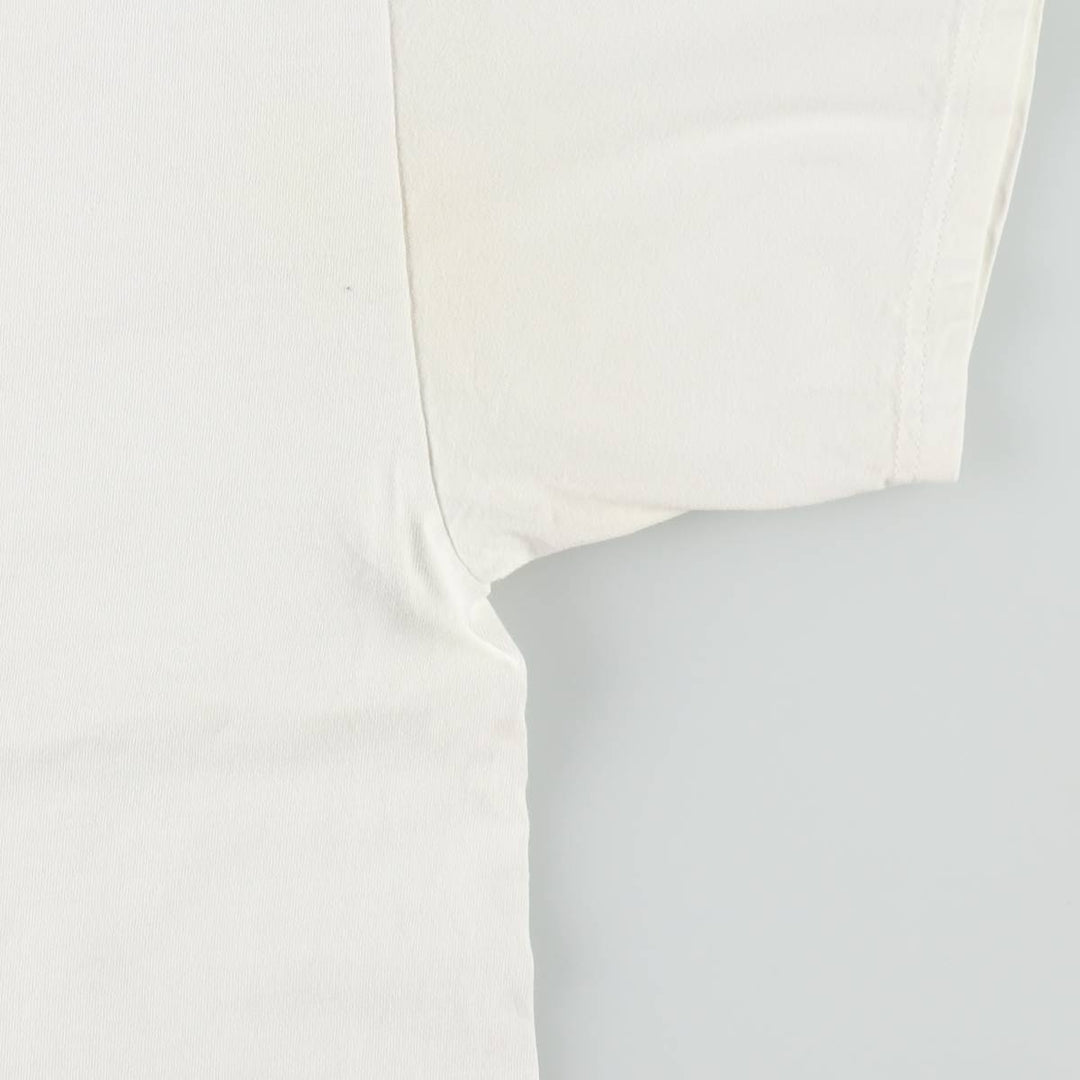 Lee TOTAL COTTON Print T-Shirt, Men's XL (approx.) cotton white type Vintage Second Hand