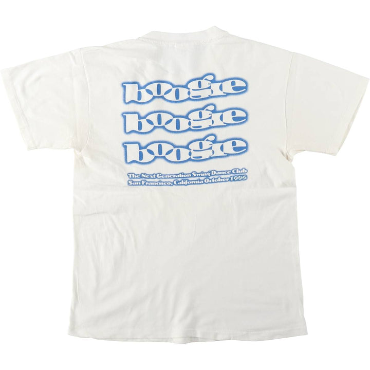 90s-00'S Hanes BEEFY-T Print T-Shirt, Men's Size M (approx.), Vintage cotton white type Vintage Second Hand
