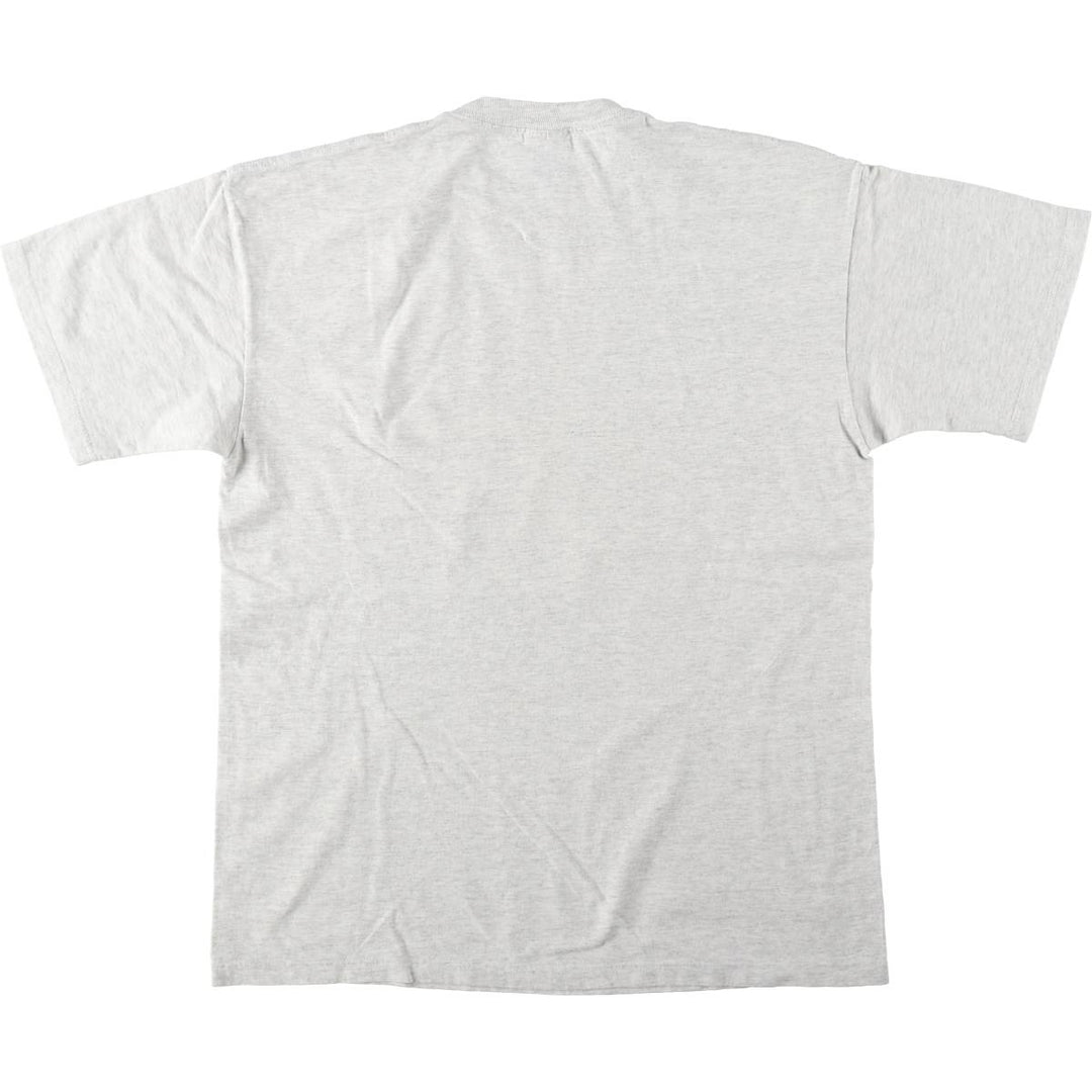 90'S Jerzees Smile Print T-Shirt, Men's Size L (approx.), Vintage cotton gray type Vintage Second Hand