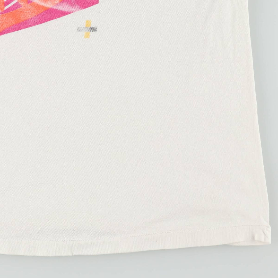 90'S K-Swiss Print T-Shirt, Made in USA, Men's XL equivalent, Vintage cotton white type Vintage Second Hand