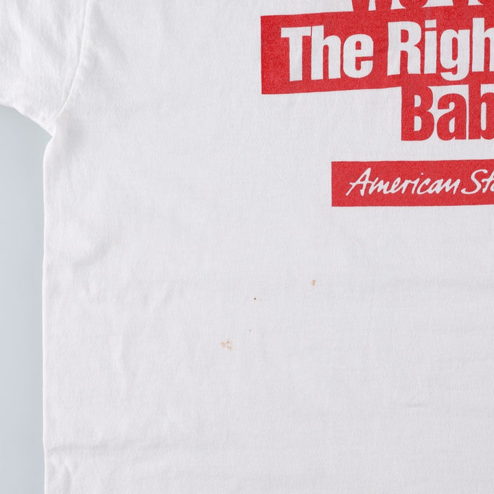 90s-00'S Fruit of the Loom advertising T-shirt, men's size XL (approx.) cotton white type Vintage Second Hand