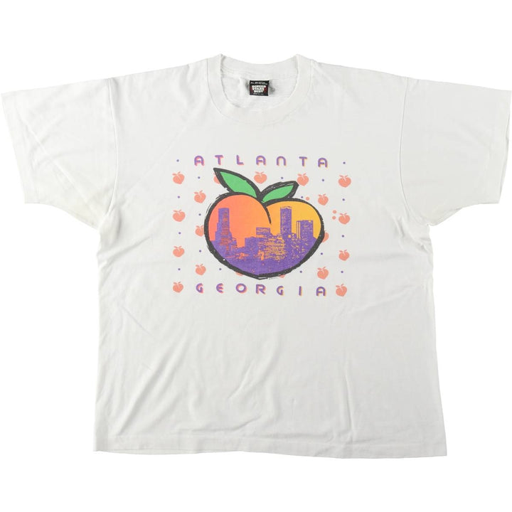 90'S Screen Stars Best Printed T-shirt Made in USA Men's XL Vintage cotton white type Vintage Second Hand