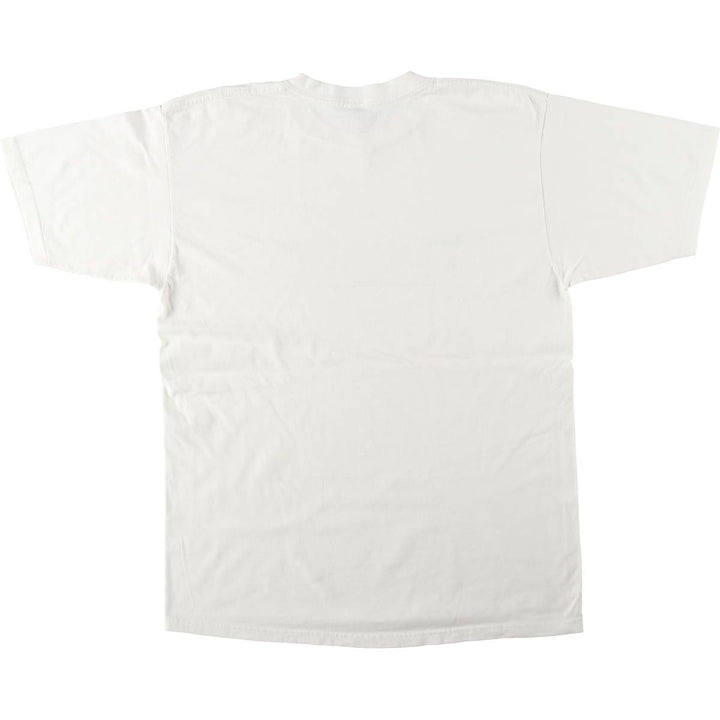90'S Gildan Heavy Weight Print T-Shirt, Made in USA, Men's XL equivalent, Vintage cotton white type Vintage Second Hand